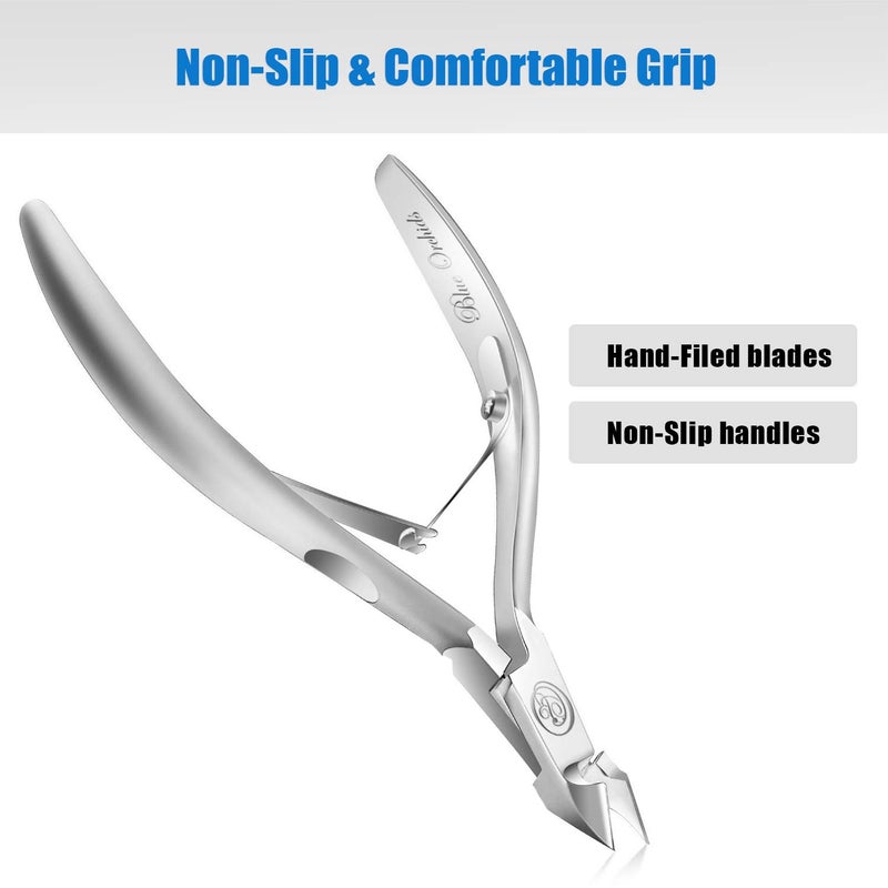 Blueorchids Cuticle Nipper with Cuticle Pusher-Professional Grade Stainless Steel Cuticle Remover & Cutter-Durable Manicure and Pedicure Tool-Beauty Tool Perfect for Fingernails and Toenails - Image 4